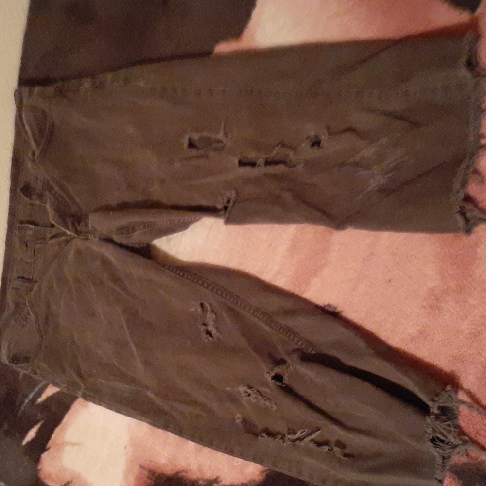 Levi distressed Jean cargo shorts